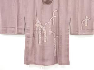 未使用品　幾何学に花模様絵羽道行コート